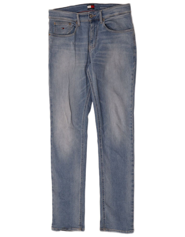 Tommy Hilfiger Masculino Scanton Slim Jeans W29 L32 Azul Algodão