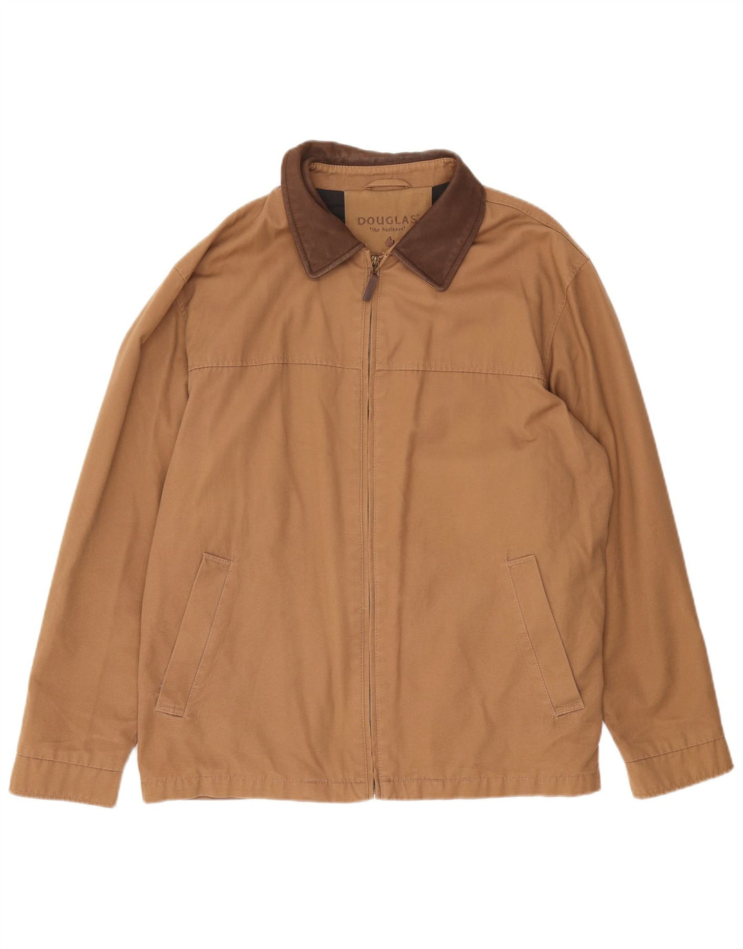 Jaqueta bomber masculina Douglas UK 46 3XL algodão bege