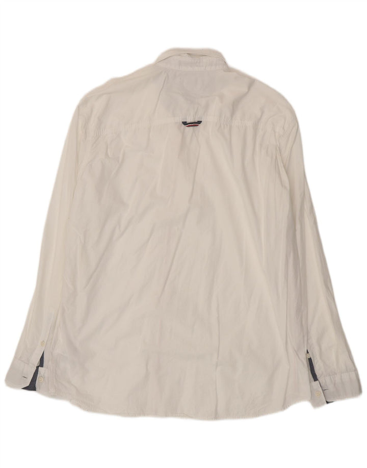 Camisa masculina TOMMY HILFIGER de ajuste regular 2XL algodão branco