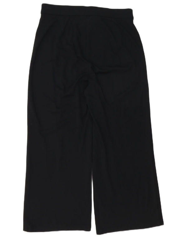 Calça casual feminina de cintura alta Marks & Spencer Reino Unido 14 grande W32 L26 preta