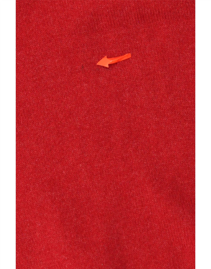 Lyle & Scott Suéter masculino Heritage com decote em V grande vermelho