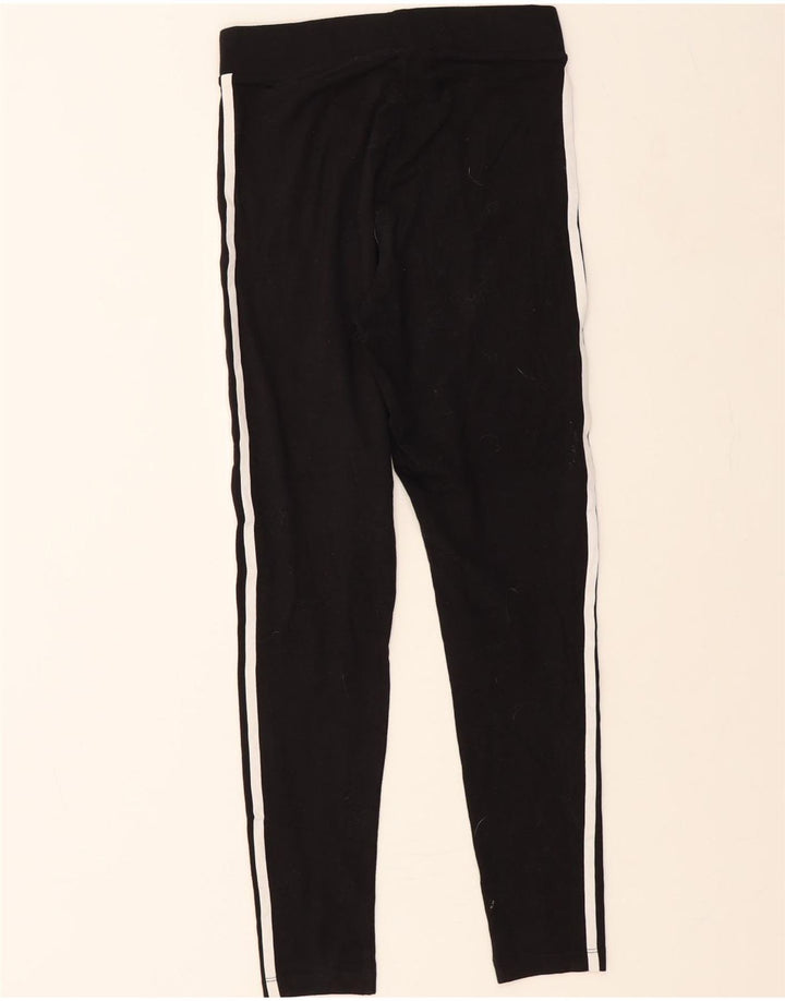 ADIDAS Girls Leggings 13-14 Years  Black Cotton Vintage Adidas and Second-Hand Adidas from Messina Hembry 