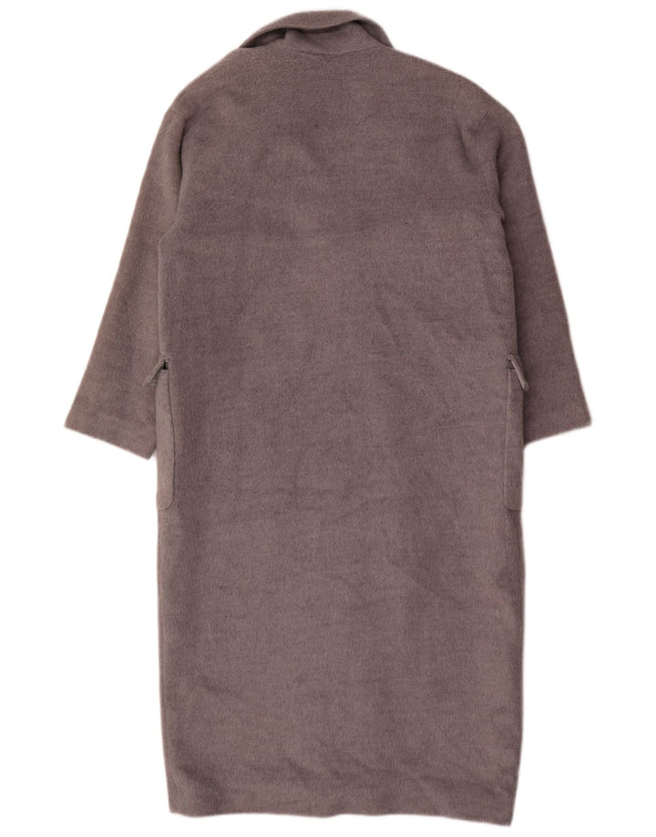 Sobretudo oversized feminino Topshop UK 12 poliéster cinza médio