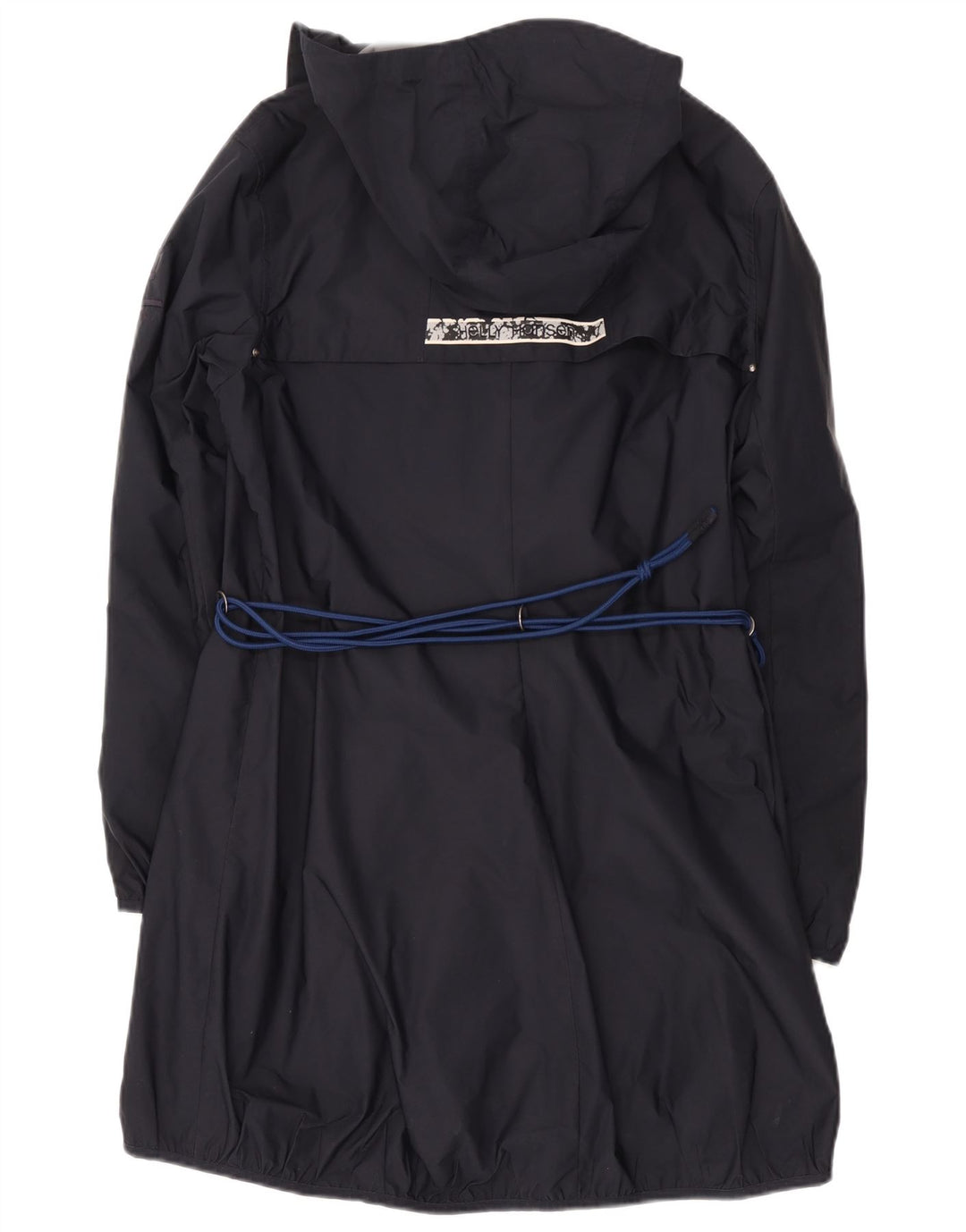 Capa de chuva feminina com capuz Helly Hansen UK 16 grande poliéster preto