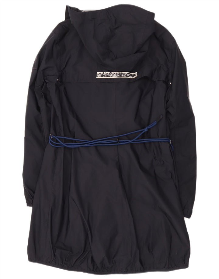 Capa de chuva feminina com capuz Helly Hansen UK 16 grande poliéster preto