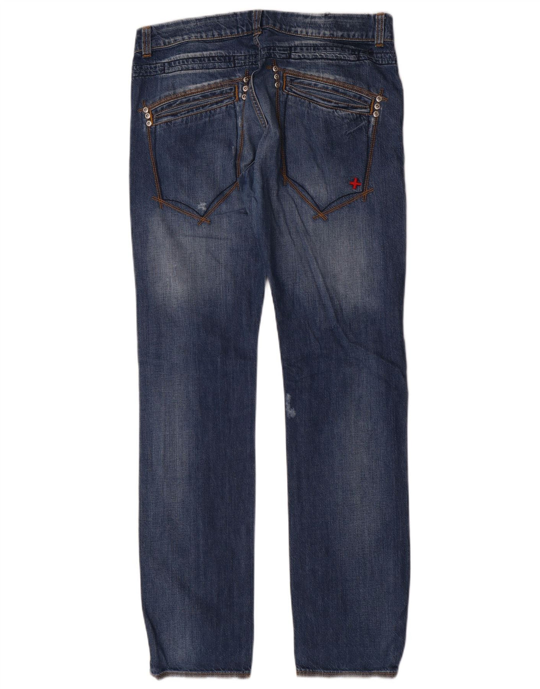Zu Elements Jeans Slim Masculino Distressed W34 L34 Azul