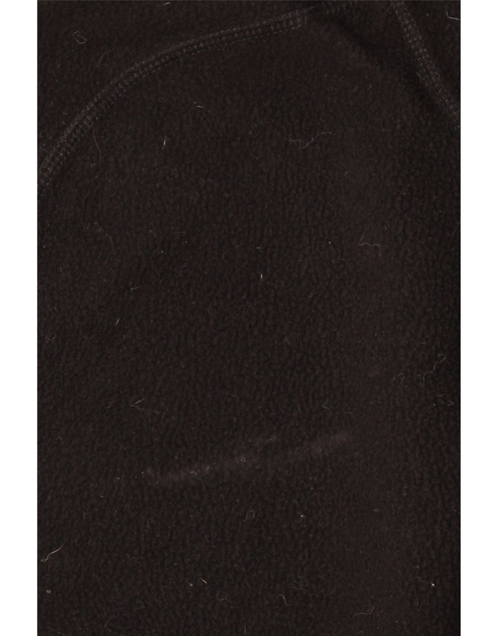 Jaqueta de lã masculina EDDIE BAUER UK 40 grande poliéster colorblock preto