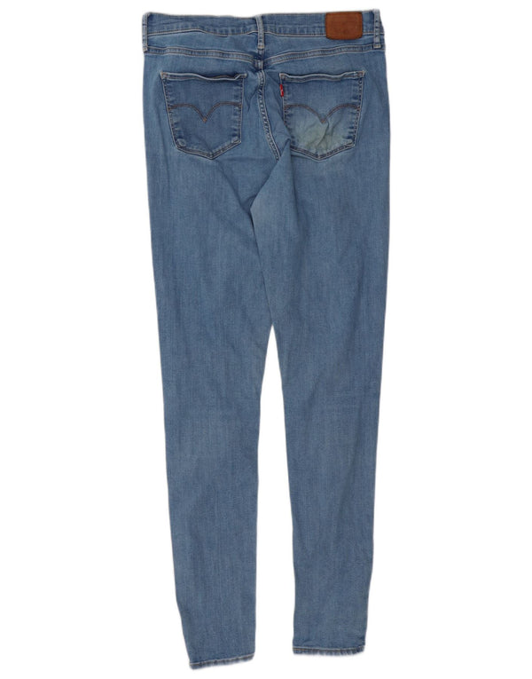 Levi's Womens 720 High Rise Super Skinny Jeans W31 L32 Blue Lyocell