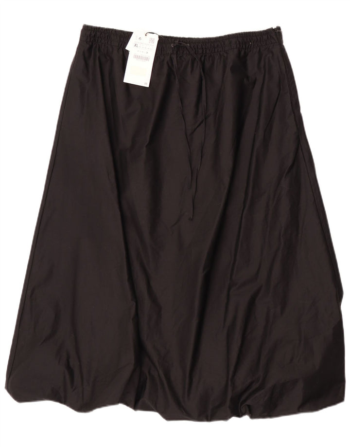 Saia bolha feminina Zara XL W32 algodão preto