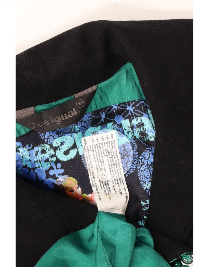 Casaco feminino Desigual Double Breasted EU 40 Médio Multicolorido