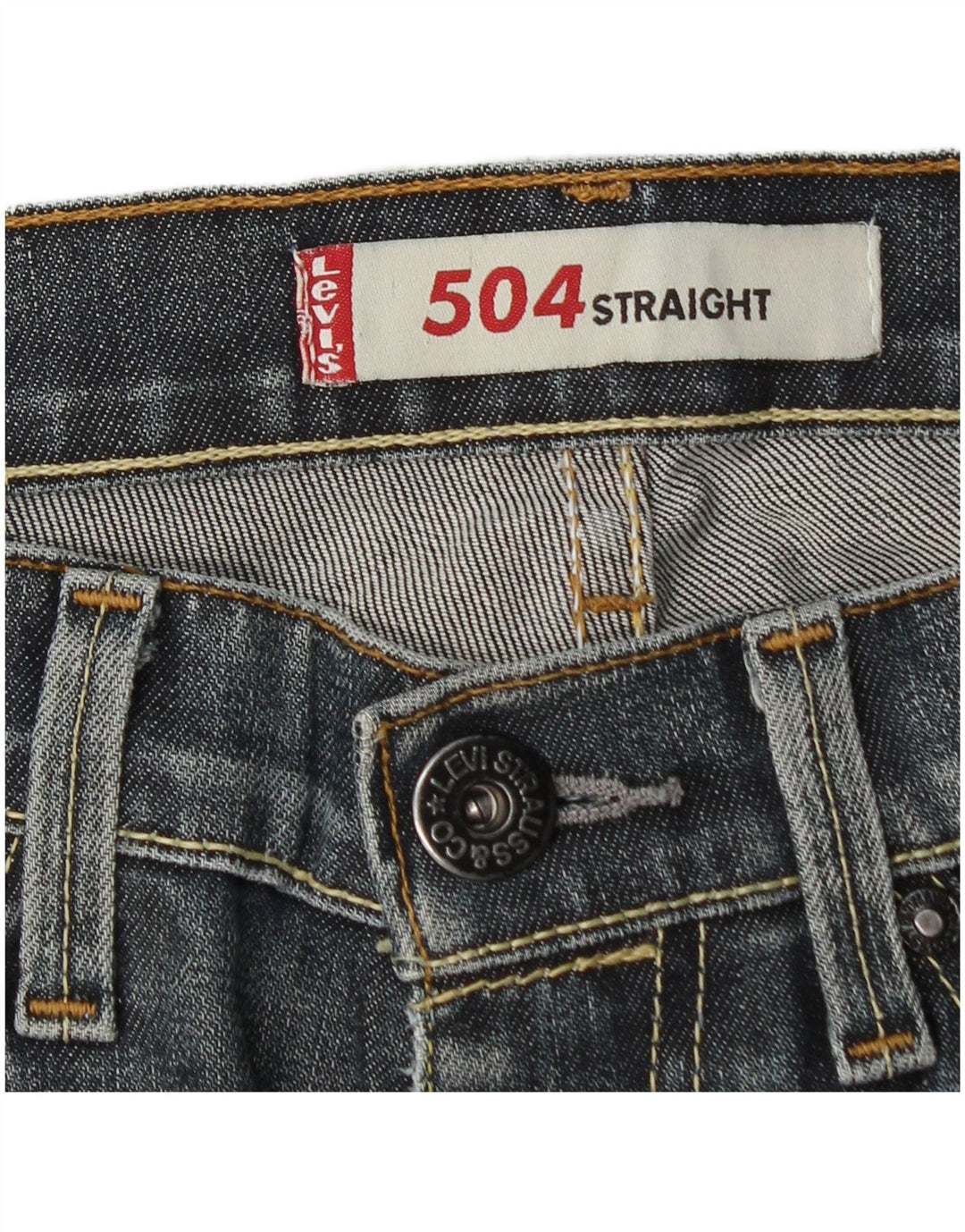 Jeans Levi's 504 Straight Masculino W30 L31 Azul Marinho