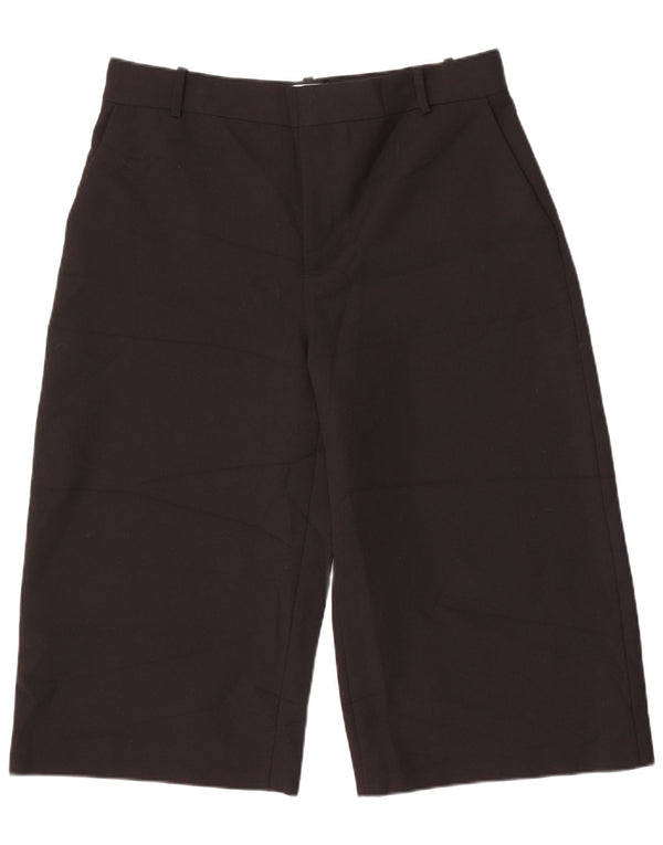 Zara Calça capri feminina de cintura alta XL preta