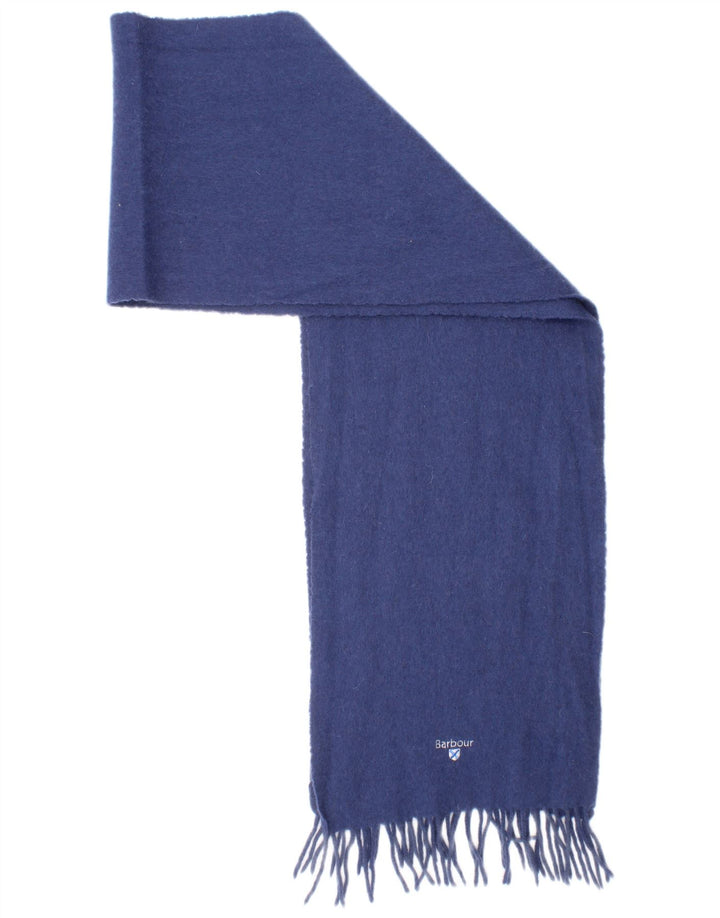 Lenço retangular masculino Barbour tamanho único lã azul