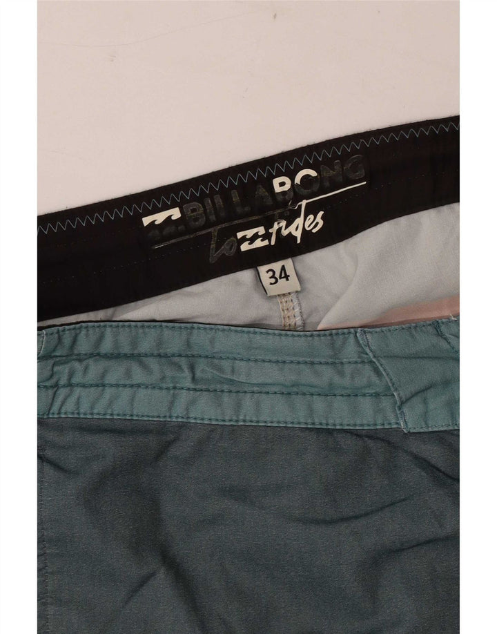 Shorts de natação masculino Billabong grande bloco colorido multicolorido