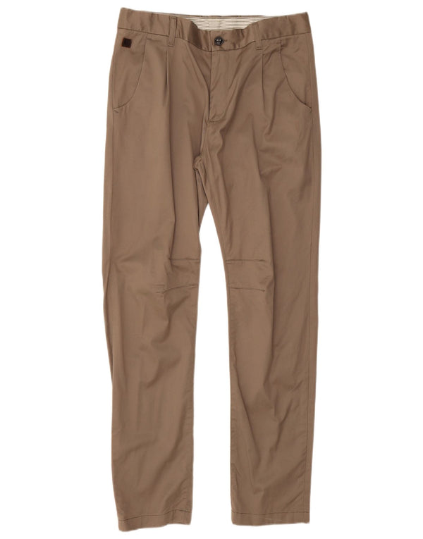 Calça casual slim masculina Zara W31 L30 bege