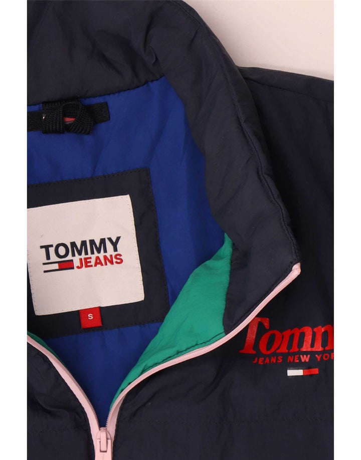 Jaqueta bomber acolchoada masculina Tommy Hilfiger Reino Unido 36 bloco colorido verde pequeno