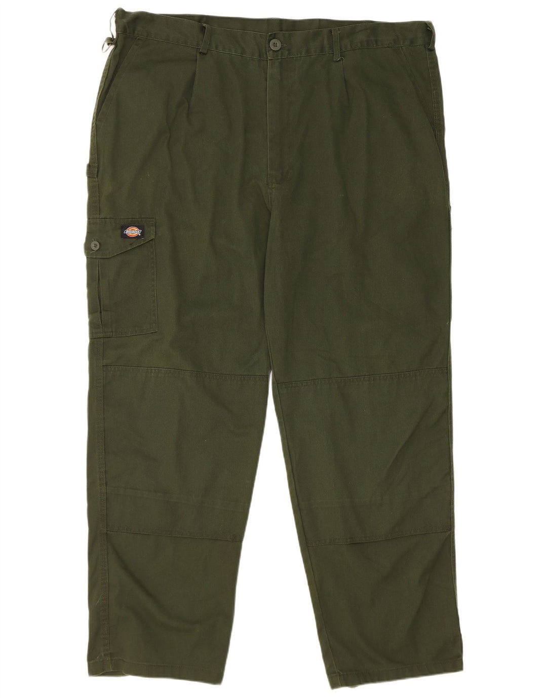 Calças Dickies Mens Tapered Cargo W44 L30 Poliéster Verde
