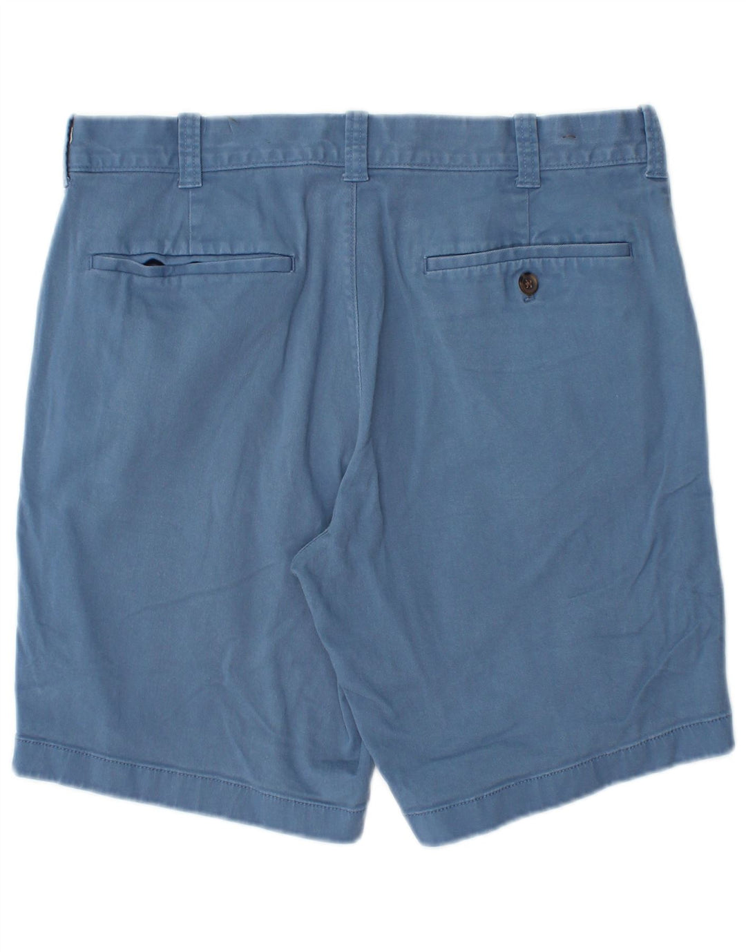 J. CREW Mens Chino Shorts W31 Algodão Azul Médio