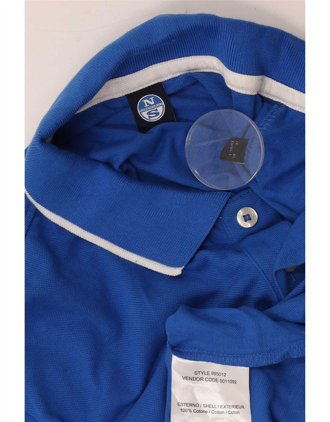 Camisa polo masculina North Sails grande algodão azul