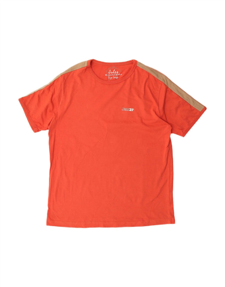 Camiseta masculina JULES Top grande de algodão laranja