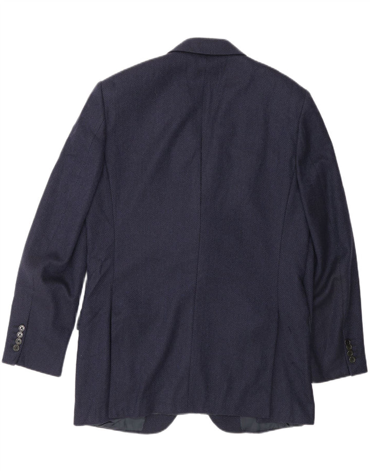 Jaqueta blazer masculina Burberry com 3 botões IT 50 médio azul marinho clássico
