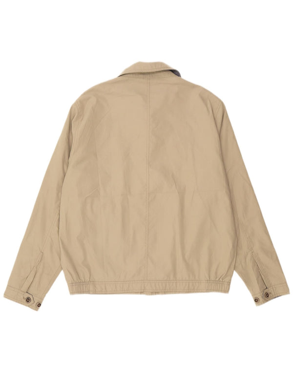Jaqueta bomber masculina Marks & Spencer Reino Unido 40 grande poliéster bege
