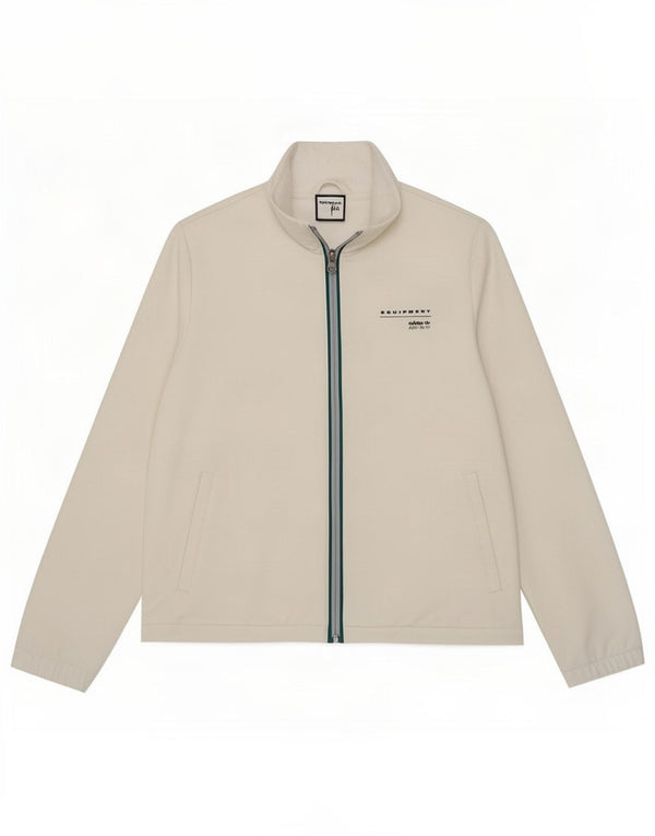 Adidas Womens Oversized Tracksuit Top Jacket UK 6 XS Branco Poliéster