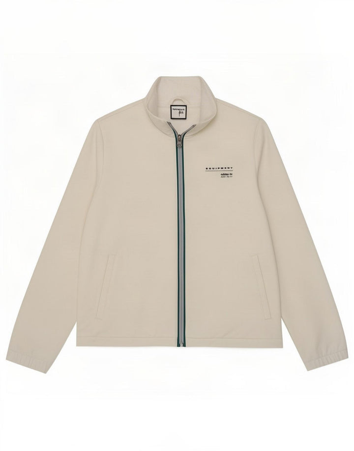 Adidas Womens Oversized Tracksuit Top Jacket UK 6 XS Branco Poliéster