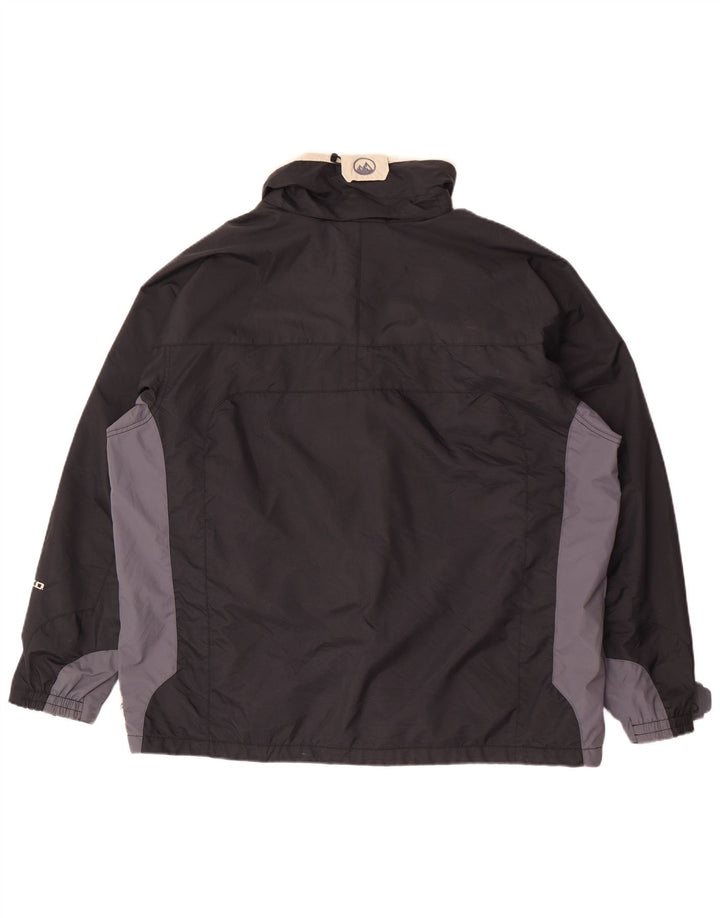Jaqueta corta-vento Columbia masculina Interchange com capuz UK 40 grande preta