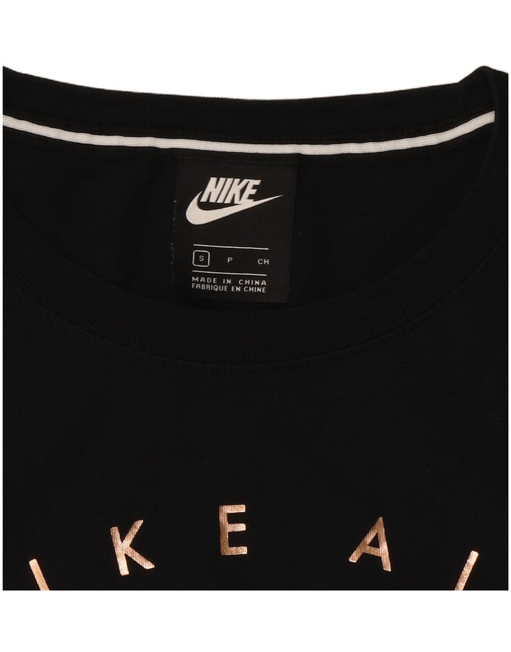 Camiseta masculina Nike Air Graphic preta pequena