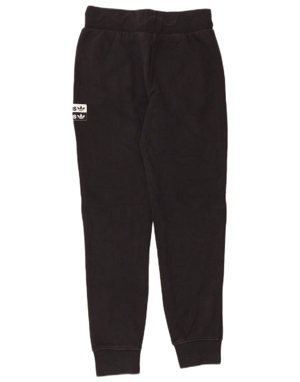 Adidas Womens Tracksuit Calças Joggers UK 10 Pequeno Algodão Preto