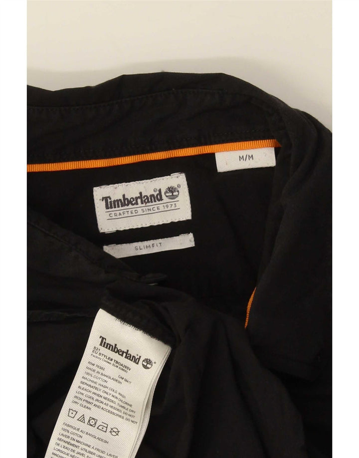 Camisa masculina Timberland Slim Fit médio algodão preto