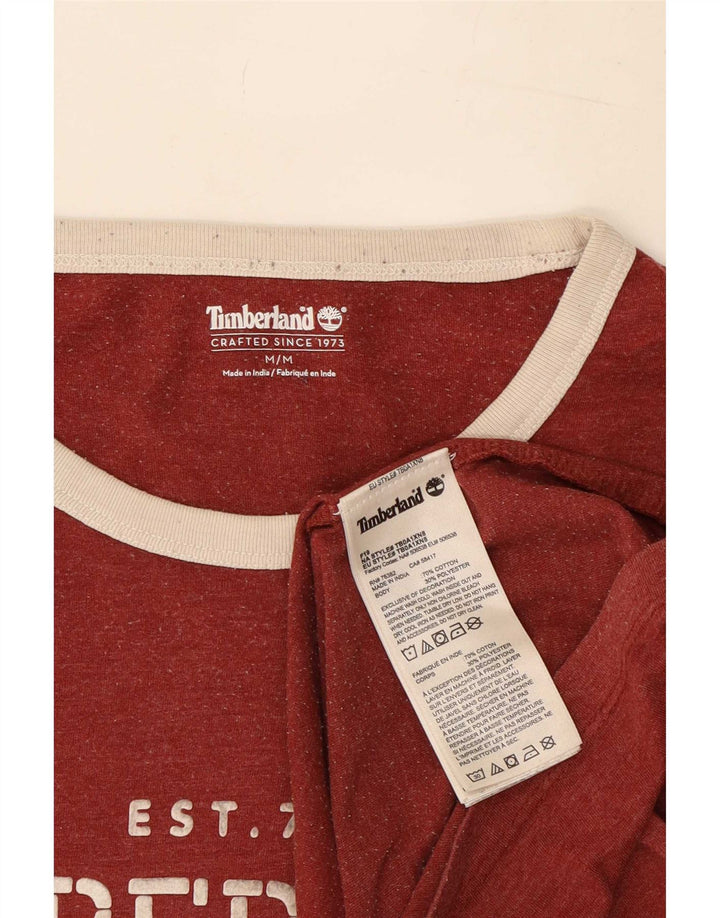 Camiseta masculina Timberland Graphic Top médio algodão marrom