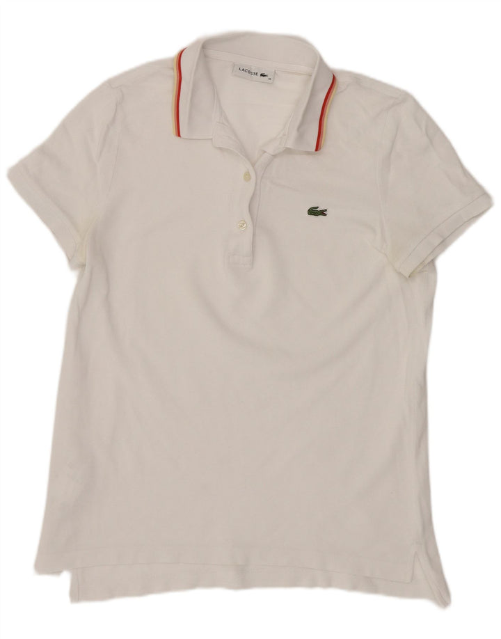 Camisa polo feminina Lacoste tamanho 38 médio branco