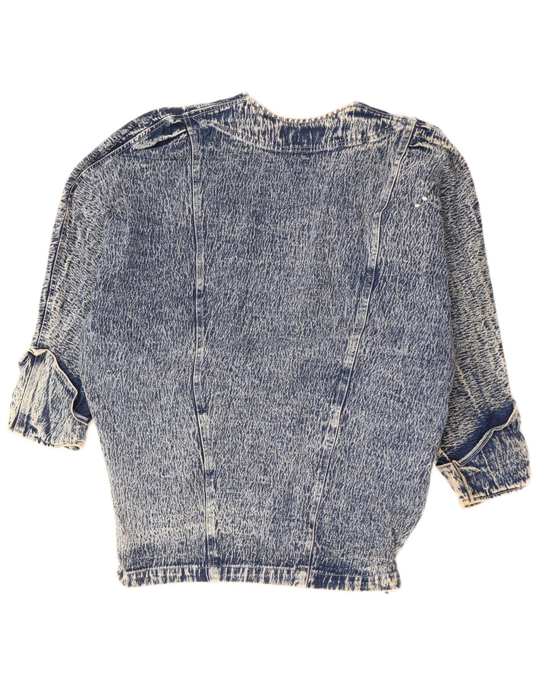 Jaqueta jeans feminina JAZZINO manga 3/4 oversized Reino Unido 18 XL azul floral