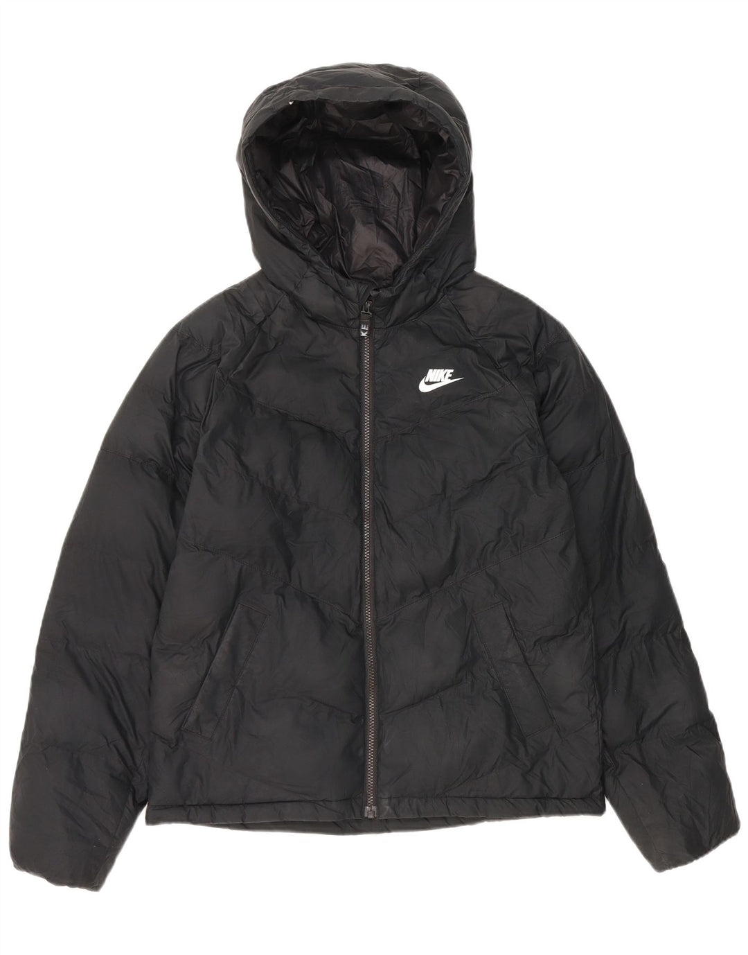Jaqueta acolchoada com capuz Nike Boys 13-14 anos XL preto poliéster