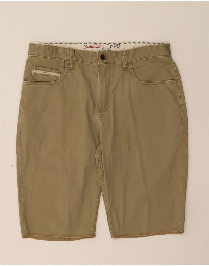 Shorts masculino casual Vans W32 médio cáqui algodão