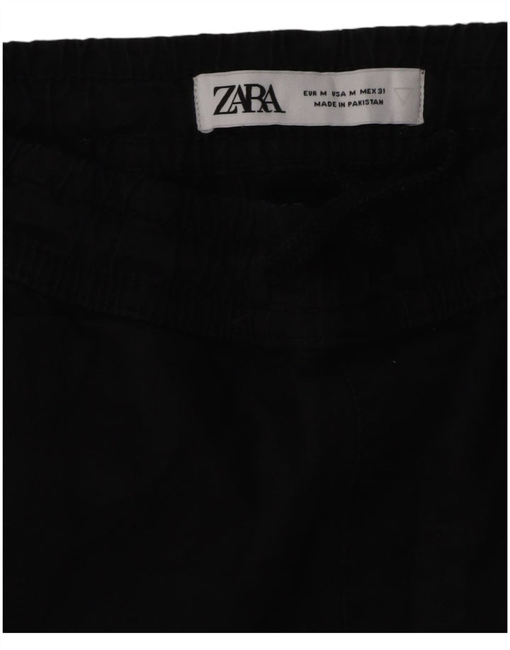Calça de treino masculina Zara Joggers médio preto