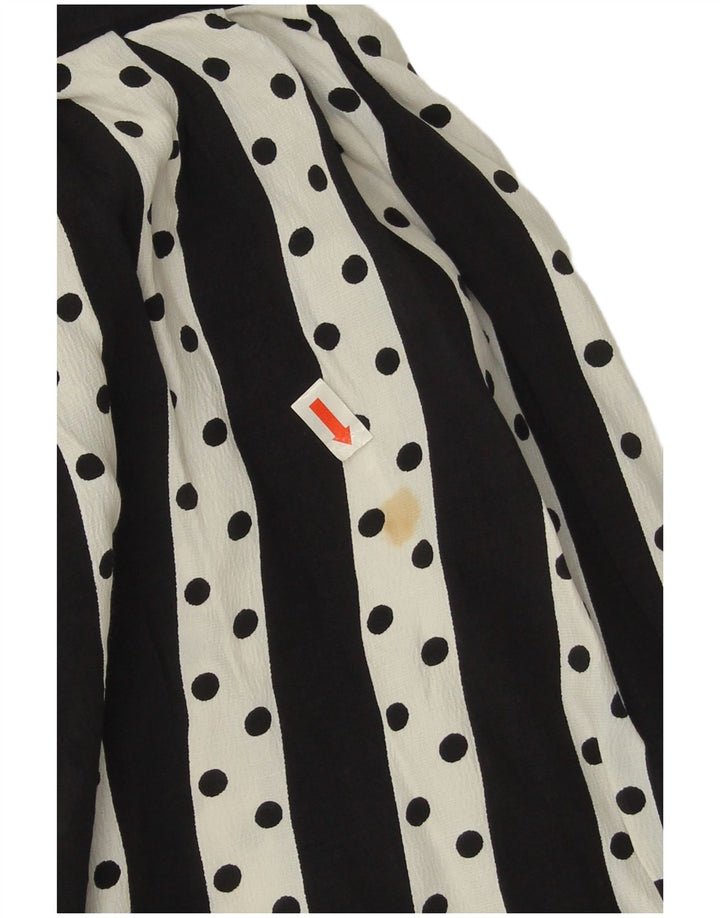 Saia larga feminina Wichele IT 42 médio W30 viscose listrada branca