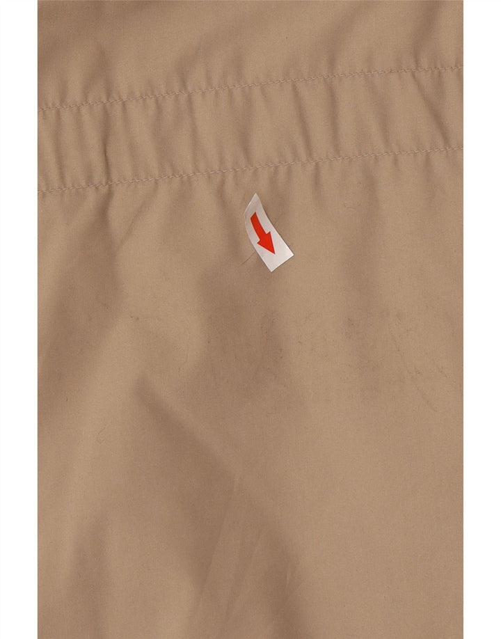 Casaco corta-vento masculino Sergio Tacchini UK 40 grande poliéster bege