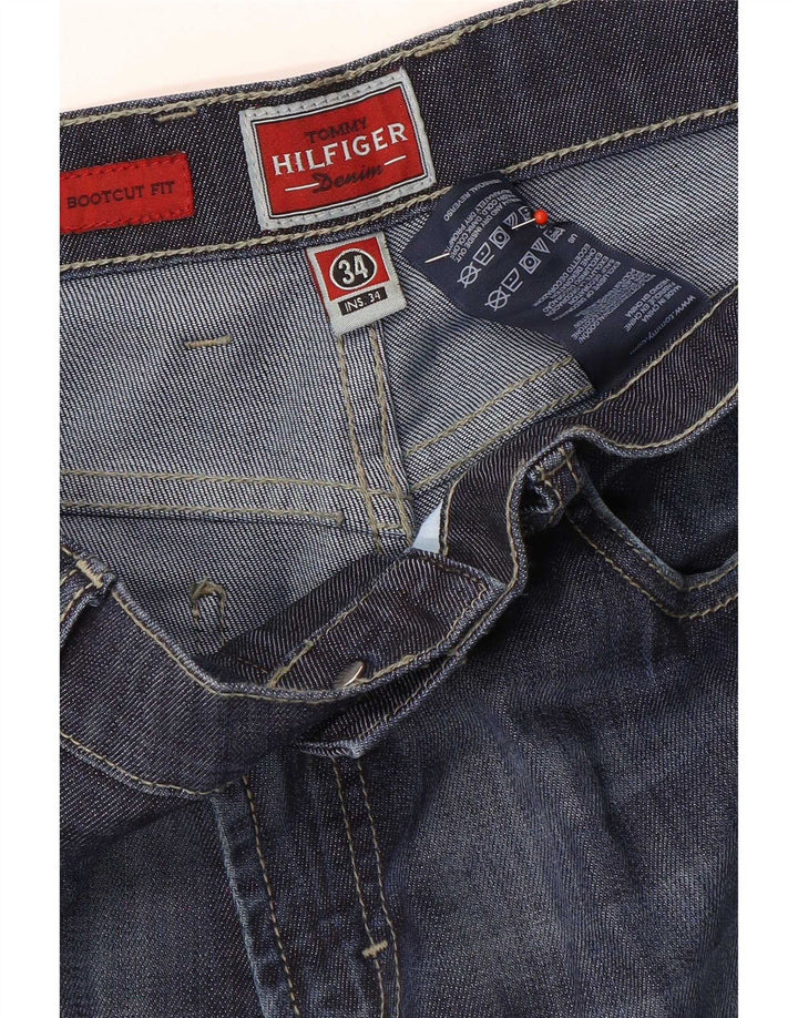 Tommy Hilfiger Masculino Bootcut Jeans W34 L29 Azul Marinho Algodão