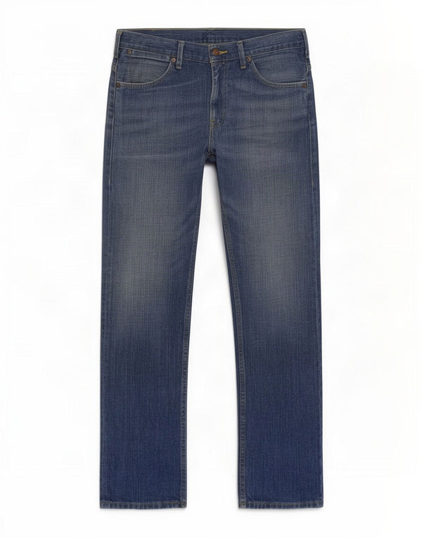 Calça jeans reta masculina Levi's W33 L32 azul algodão