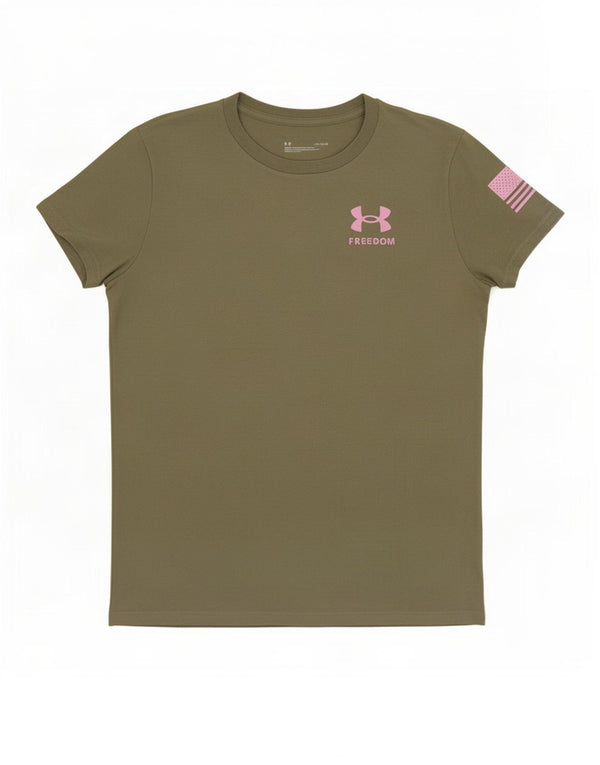 Camiseta feminina Under Armour Regular Graphic UK 14 grande algodão verde