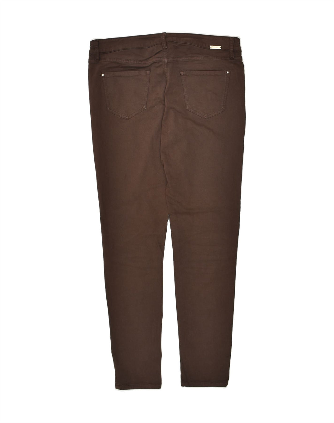MASSIMO DUTTI Womens Skinny Casual Trousers EU 42 Large W32 L30 Brown | Vintage Massimo Dutti | Thrift | Second-Hand Massimo Dutti | Used Clothing | Messina Hembry 