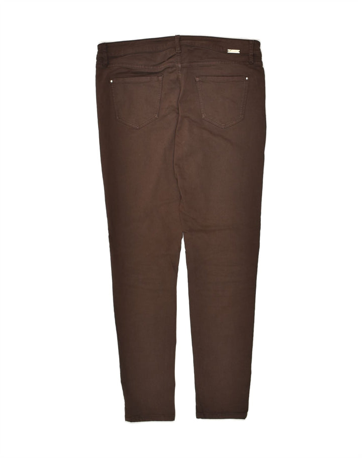 MASSIMO DUTTI Womens Skinny Casual Trousers EU 42 Large W32 L30 Brown | Vintage Massimo Dutti | Thrift | Second-Hand Massimo Dutti | Used Clothing | Messina Hembry 