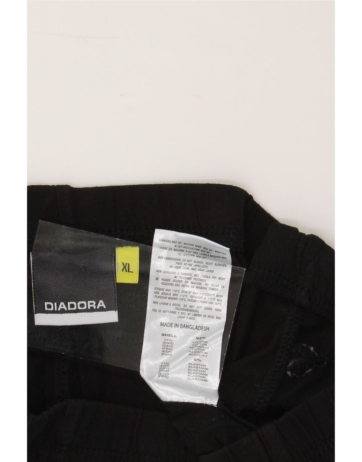 DIADORA Womens Leggings UK 18 XL Black Cotton Vintage Diadora and Second-Hand Diadora from Messina Hembry 