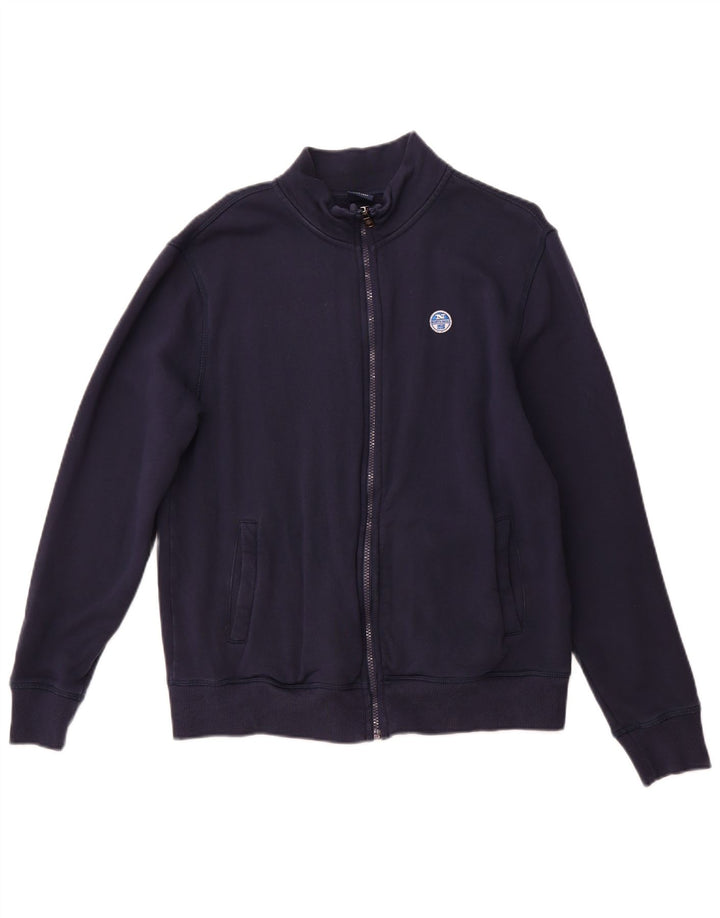 Jaqueta masculina de treino NORTH SAILS pequena azul marinho algodão