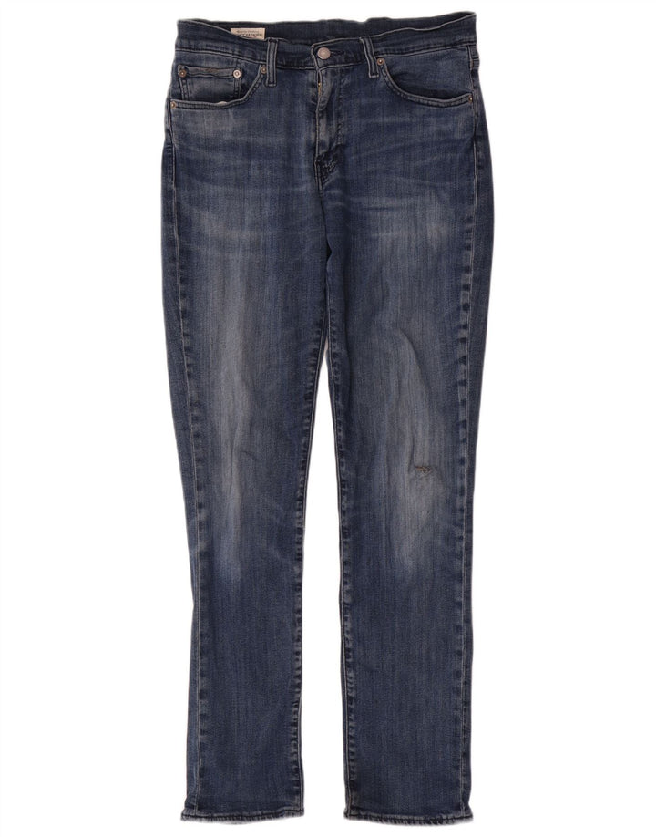 LEVI'S Masculino 511 Slim Jeans W32 L32 Azul Algodão
