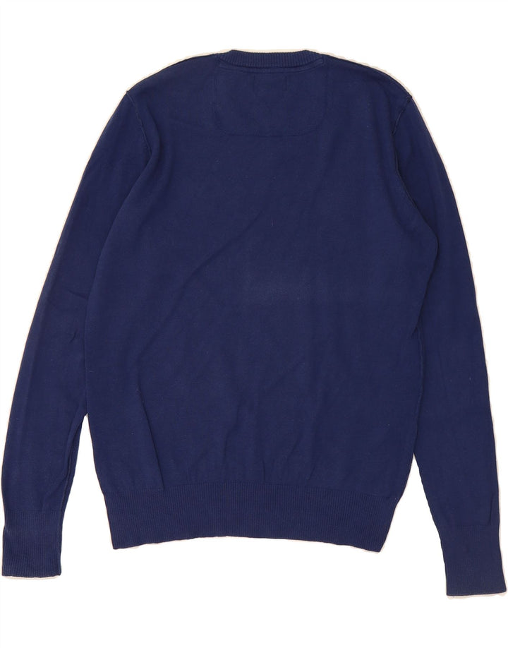 DIESEL Womens V-Neck Jumper Sweater UK 20 2XL Navy Blue Vintage Diesel and Second-Hand Diesel from Messina Hembry 