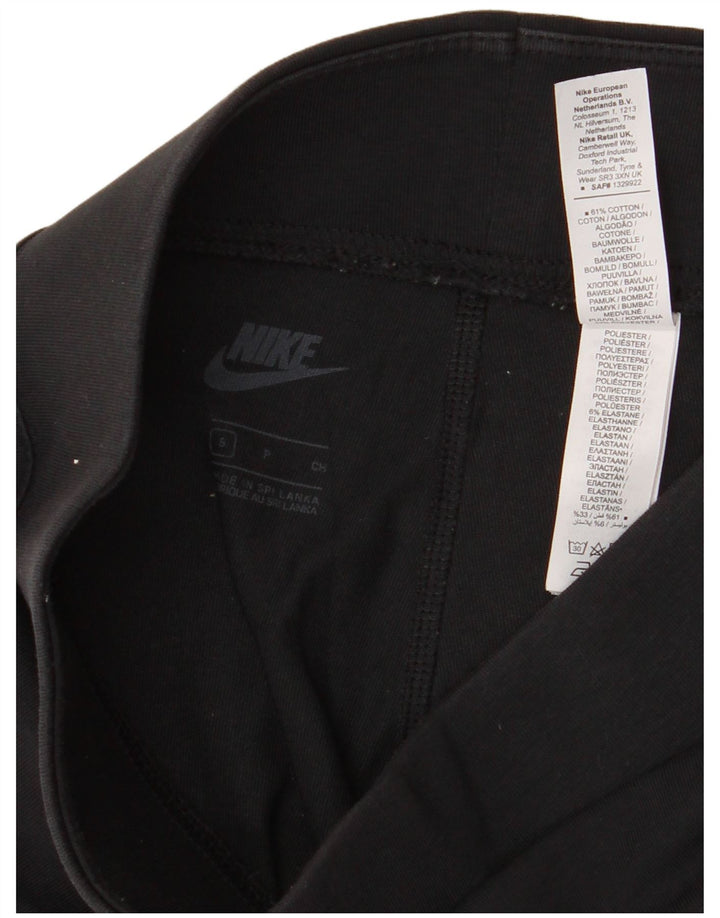 Leggings Nike Femininas Graphic UK 8 Pequenas Algodão Preto